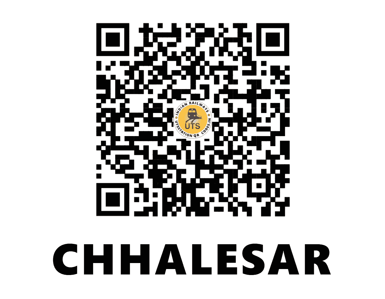 UTS QR Code for CHHALESAR - CHLR - NC (UTTAR PRADESH)